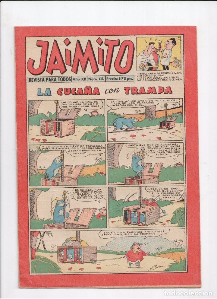 Tebeos: JAIMITO N&ordm; 418  -EXCELENTE- - Foto 1