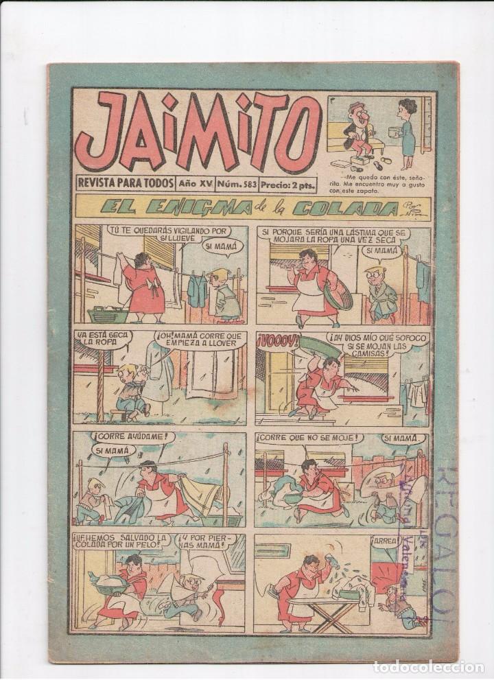 Tebeos: JAIMITO N&ordm; 583  CON R.ALC&Aacute;ZAR - Foto 1