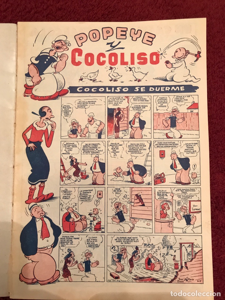 Tebeos: POPEYE Y COCO LISO, tebeo (a.1947) - Foto 2