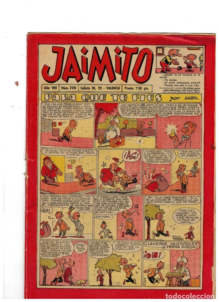 Tebeos: JAIMITO N&ordm; 208 - Foto 1