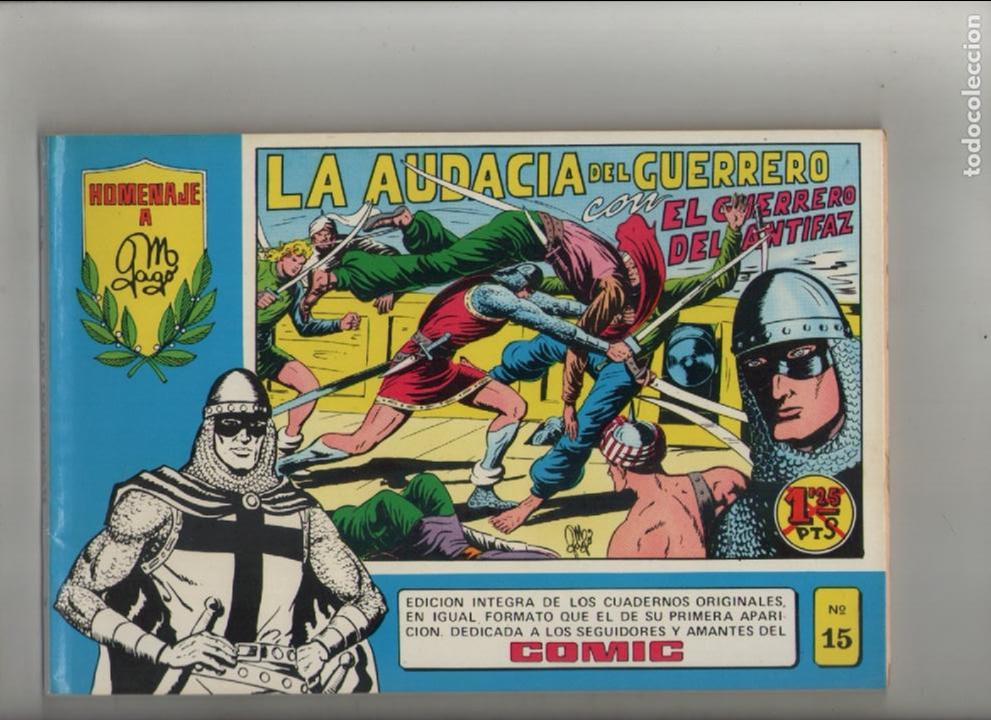 Livros de Banda Desenhada: el guerrero del antifaz-homenaje a gago-a&ntilde;o 1981-valenciana-b/n-retapado de 7n&ordm;-apaisado-n&ordm; 15