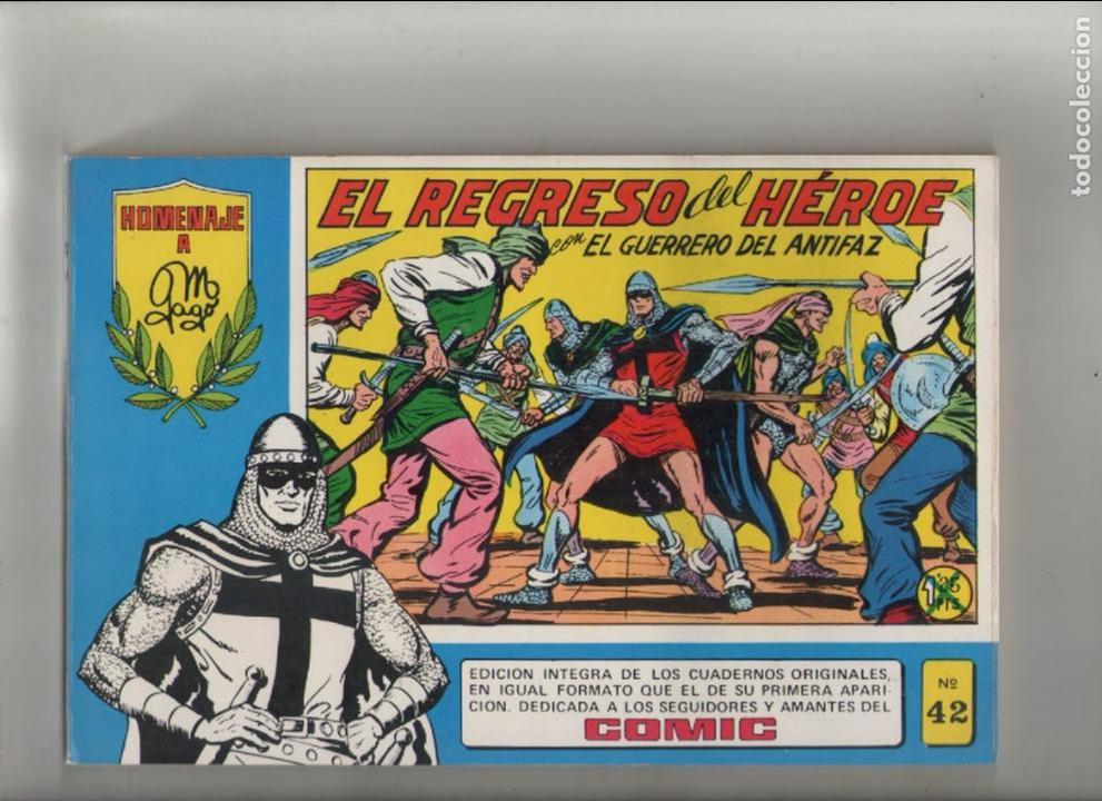 Tebeos: el guerrero del antifaz-homenaje a gago-a&ntilde;o 1981-valenciana-b/n-retapado de 7n&ordm;-apaisado-n&ordm; 42