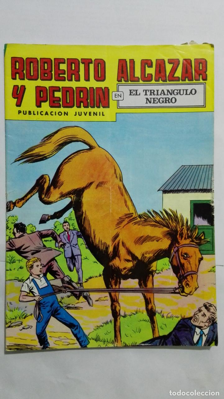 Giornalini: ROBERTO ALCAZAR Y PEDRIN, N&ordm; 147, EL TRIANGULO NEGRO, 2&ordf; EPOCA, EDITORIALVALENCIANA, COLOR