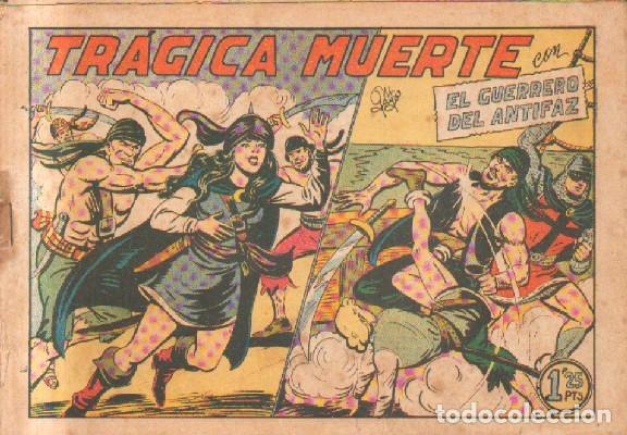 Tebeos: TRAGICA MUERTE.EL GUERRERO DEL ANTIFAZ. N&ordm; 186. A-COMIC-5135