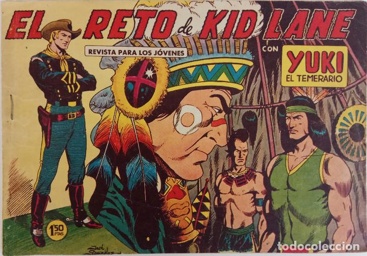 YUKI EL TEMERARIO Nº 14 - EL RETO DE KID LANE - AÑO 1958 (Tebeos y Comics - Valenciana - Otros)