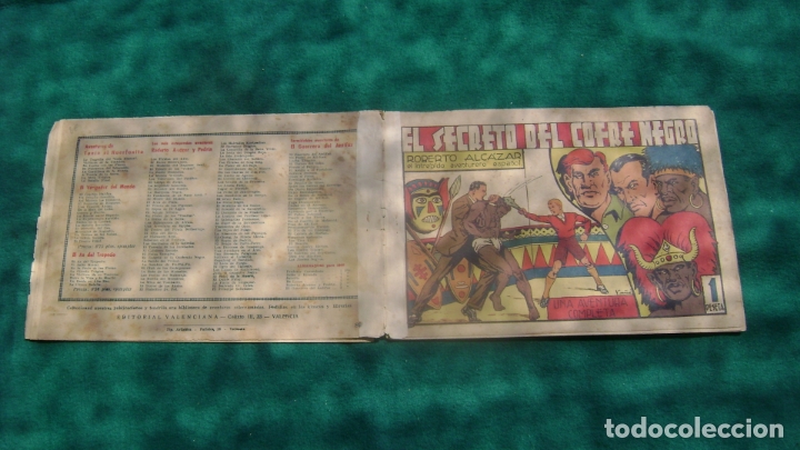 Tebeos: EL SECRETO DEL COFRE NEGRO 89 ROBERTO ALCAZAR Y PEDRIN ORIGINAL PRIMERA EDICION CAJA ROBERTO