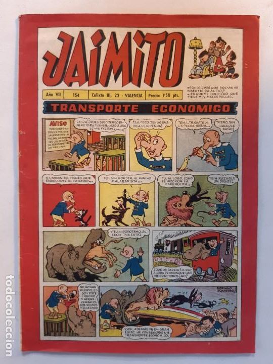 Tebeos: JAIMITO N&ordm; 154 VALENCIANA - Foto 1