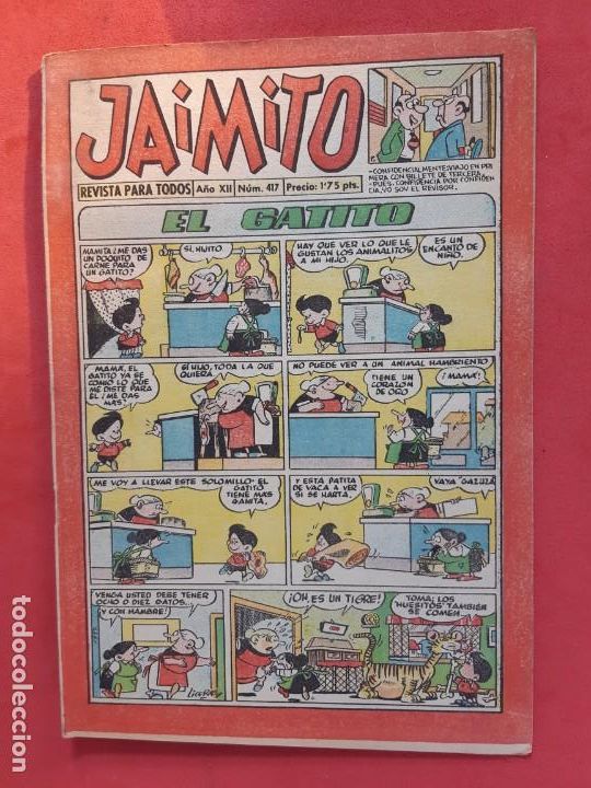 Tebeos: JAIMITO N&ordm; 417 EXCELENTE ESTADO - Foto 1