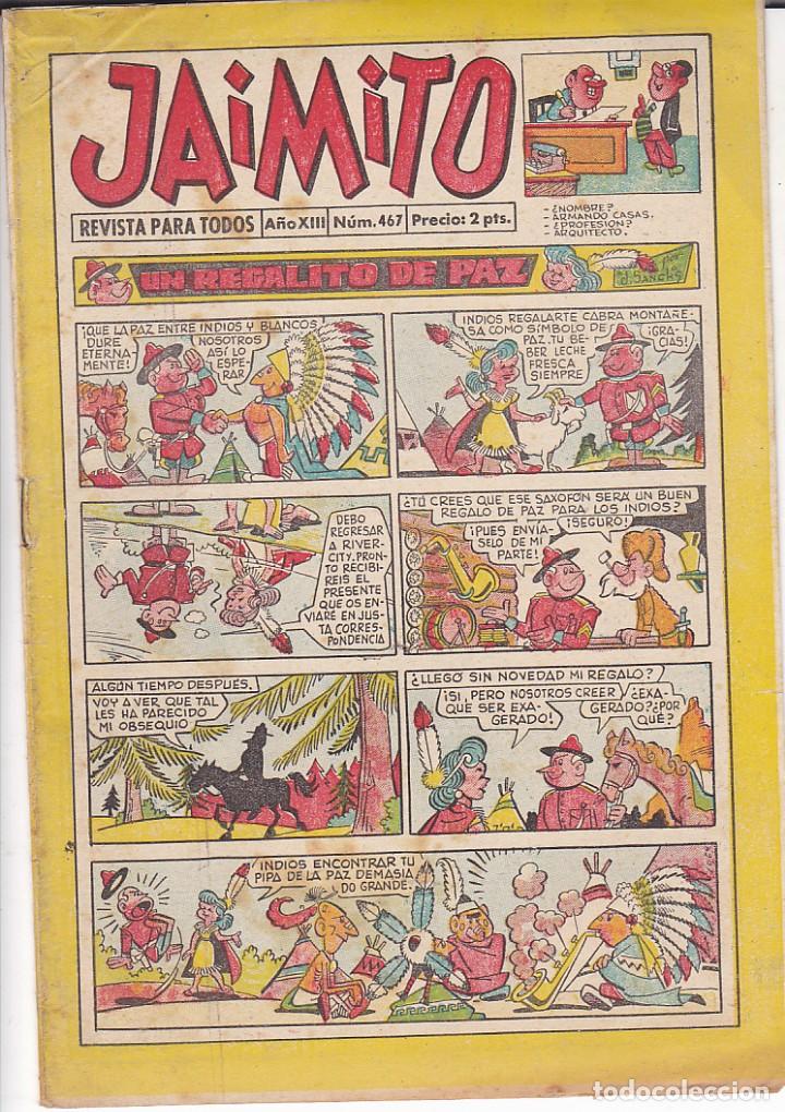 Tebeos: COMIC COLECCION JAIMITO N&ordm; 467 - Foto 1