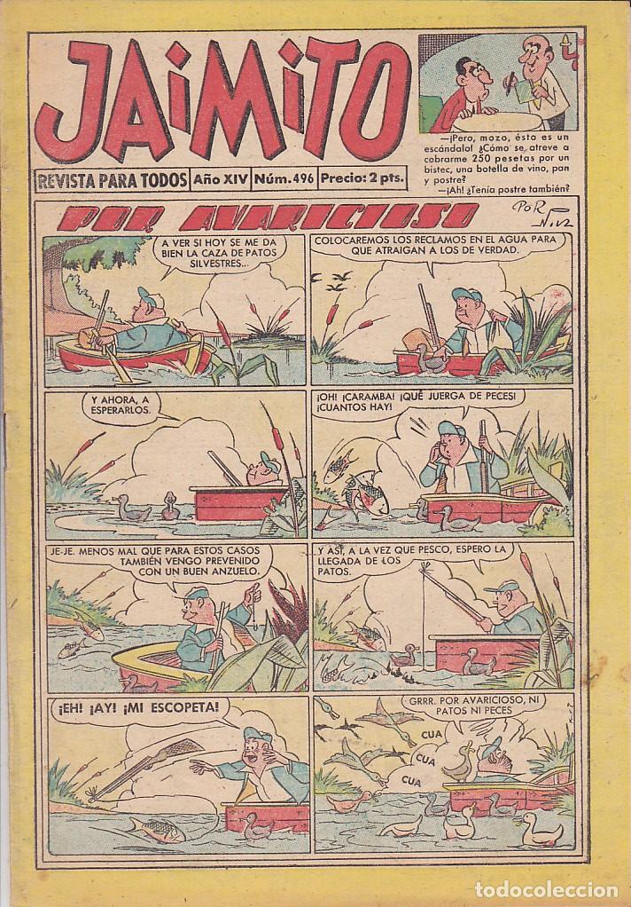 Tebeos: COMIC COLECCION JAIMITO N&ordm; 496 - Foto 1