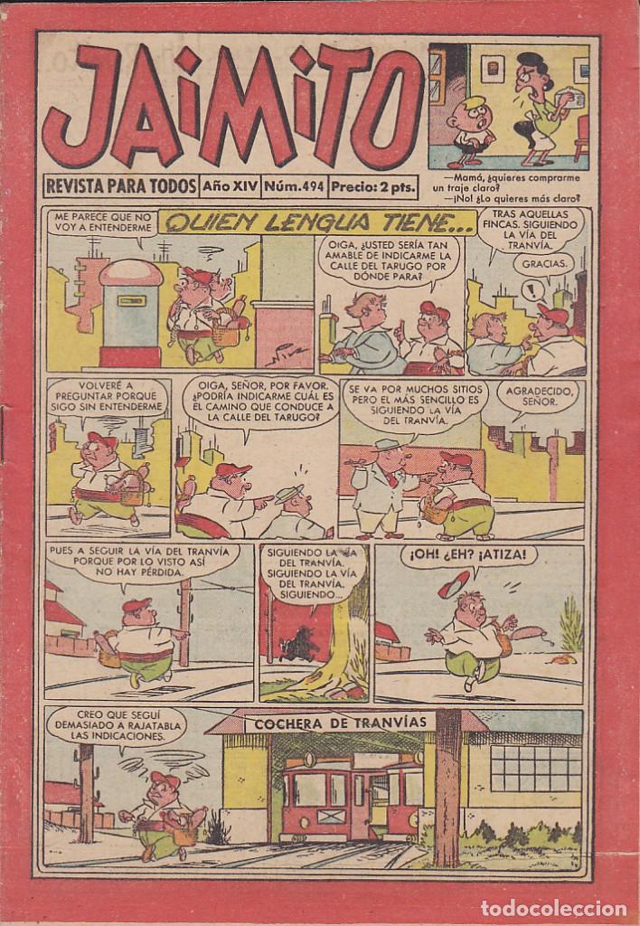 Tebeos: COMIC COLECCION JAIMITO N&ordm; 494 - Foto 1