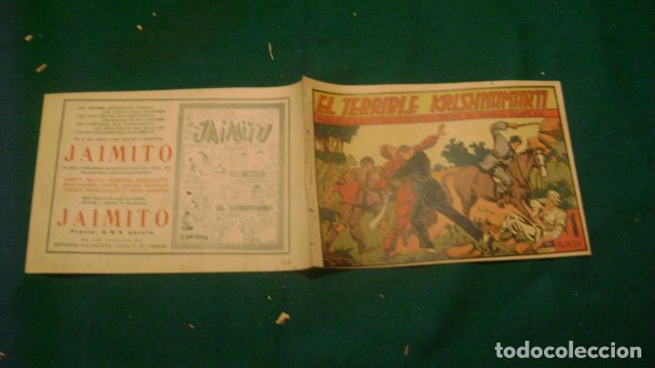 Livros de Banda Desenhada: ROBERTO ALCAZAR Y PEDRIN ORIGINAL EL 113 EL TERRIBLE KRISHNAMARTI FOTOS CAJON PASILLO