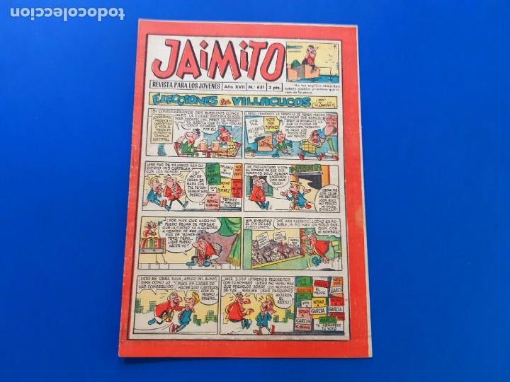 Tebeos: JAIMITO N&ordm; 651 EXCELENTE ESTADO - Foto 1
