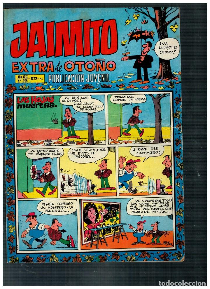 Tebeos: JAIMITO EXTRA OTO&Ntilde;O 1974. N&ordm; 1295 - Foto 1
