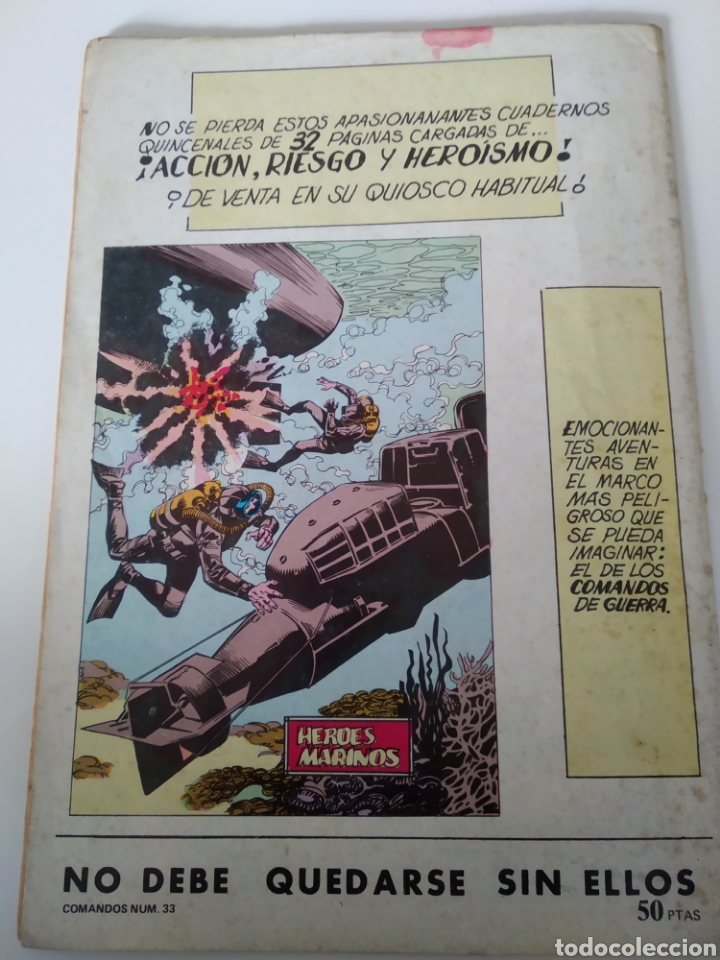 Tebeos: Comic Comandos Acci&oacute;n N 33 a&ntilde;o 81 - Foto 2