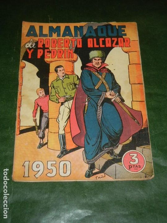 Tebeos: ALMANAQUE DE ROBERTO ALCAZAR Y PEDRIN 1950 - ORIGINAL