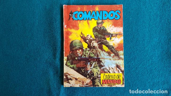 Tebeos: LIBRO COMANDOS (1981) CADENA DE MANDO - EDIT. VALENCIANA - Foto 1