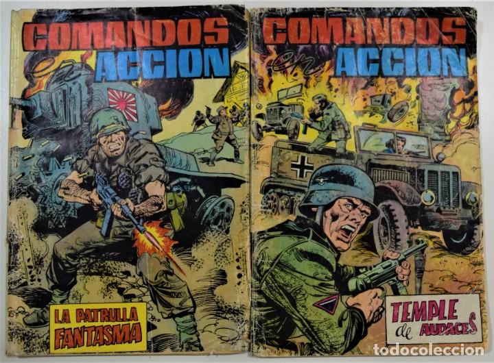 LOTE 2 TEBEOS COLECCIÓN COMANDOS EN ACCIÓN Nº 1 Y 2 - EDITORA VALENCIANA (Tebeos y Comics - Valenciana - Otros)