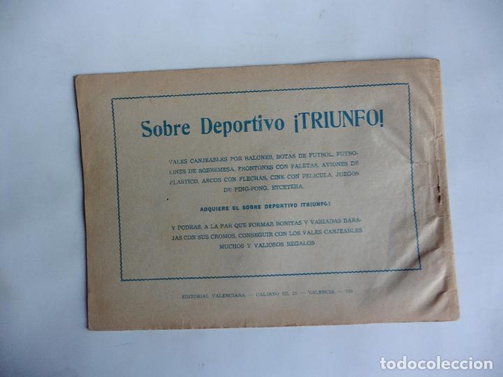 Tebeos: ESPADACHIN ENMASCARADO Nº 109 GAGO 1957 ORIGINAL - Foto 2 - 294444313