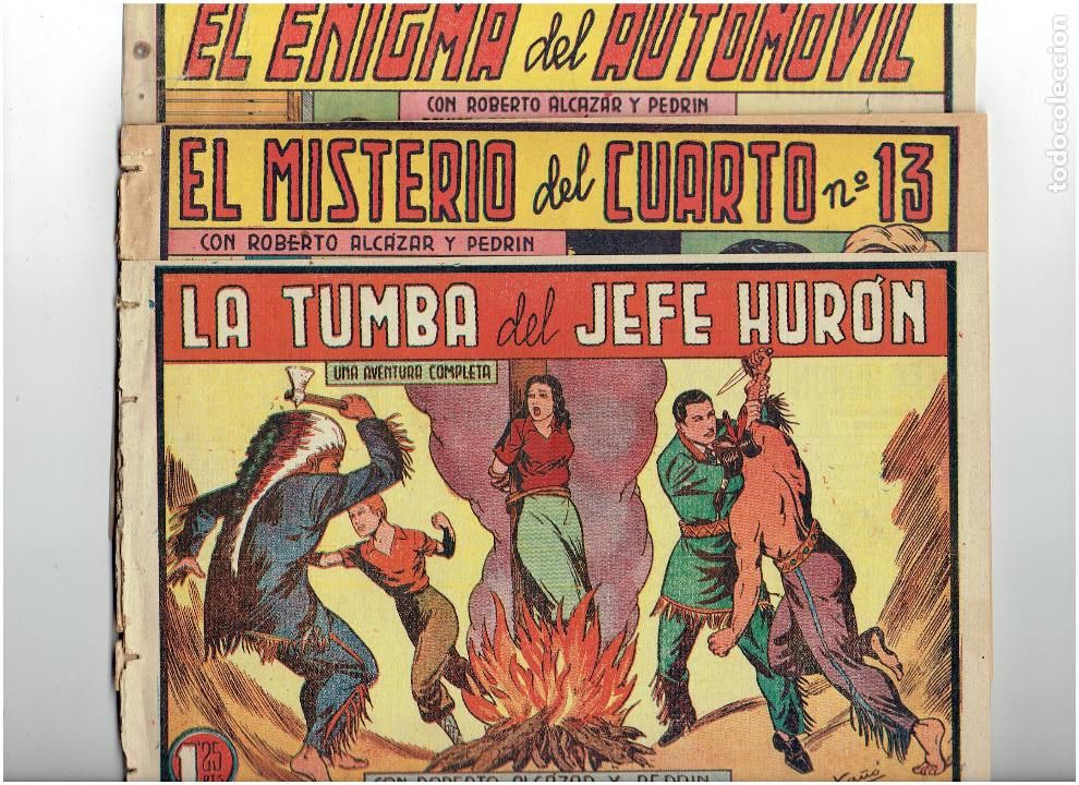 Comics: * ROBERTO ALCAZAR Y PEDRIN * ED. VALENCIANA * ORIGINALES N&ordm; 346, 347, 367, 432,*