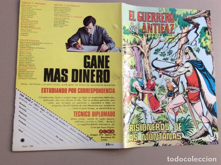 Tebeos: EL GUERRERO DEL ANTIFAZ N&Uacute;MERO 186 - Foto 3