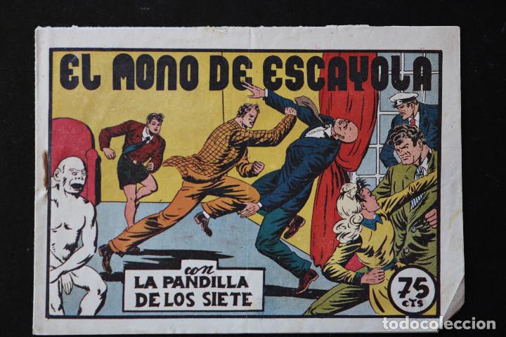 BDs: EL MONO DE ESCAYOLA - PANDILLA DE LOS SIETE - N&ordm; 61 - ED. VALENCIANA - 75 CTS. - ORIGINAL A&Ntilde;OS 40 -