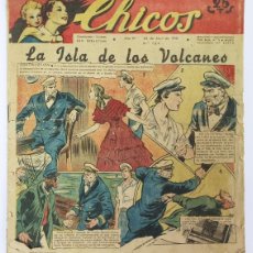 Tebeos: REVISTA CHICOS. LA ISLA DE LOS VOLCANES. AÑO IV. N º 164. 23/4/1941. TALLERES SAN SEBASTIAN.