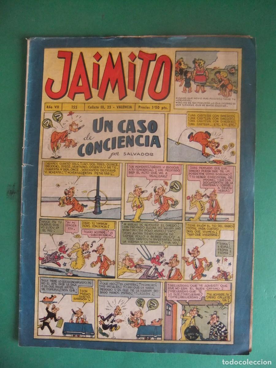 Tebeos: JAIMITO N&ordm; 155 EDITORIAL VALENCIANA - Foto 1