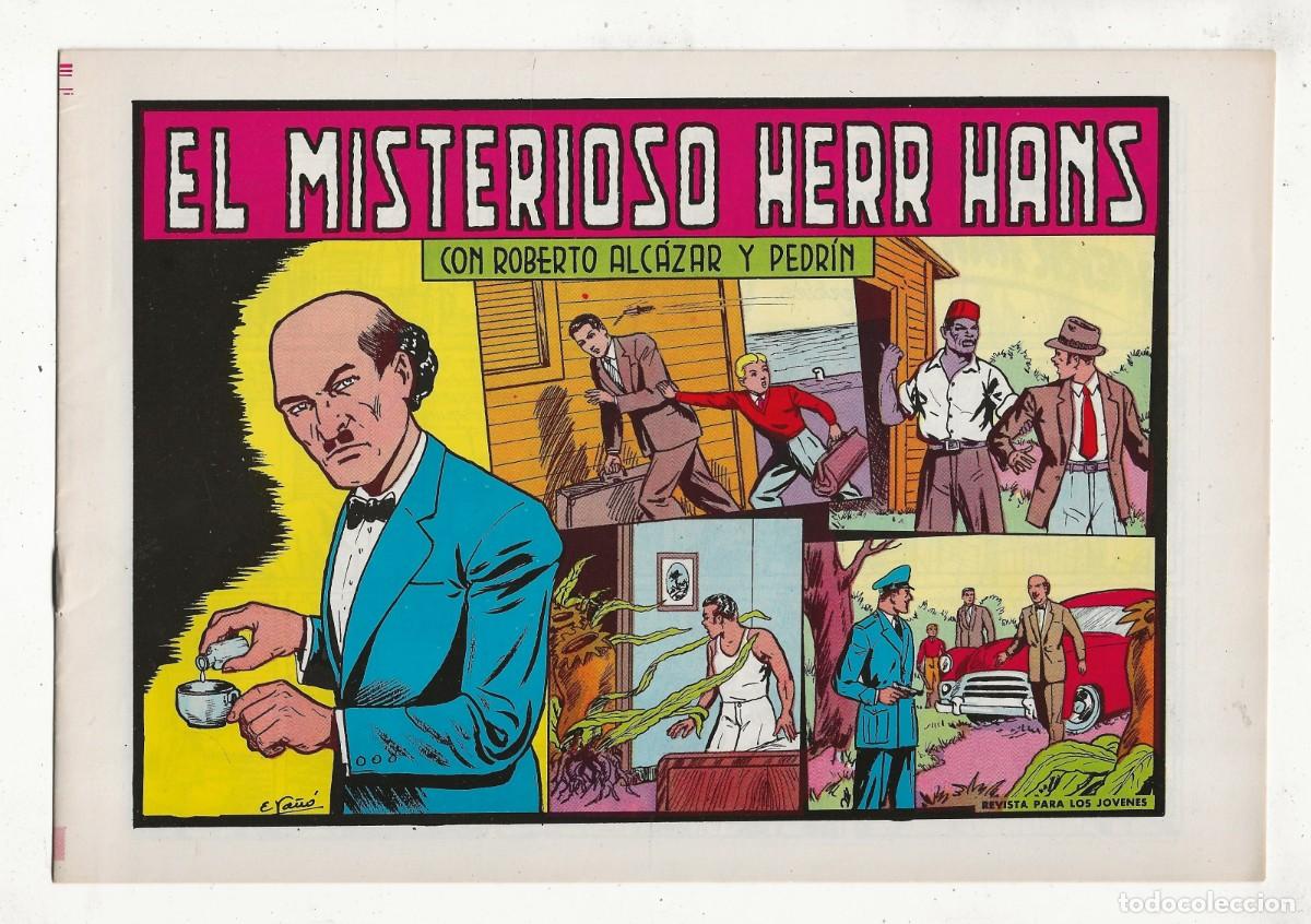 Tebeos: ROBERTO ALCAZAR Y PEDRIN N&ordm; 165 - EL MISTERIOSO HERR HANS - REEDICI&Oacute;N - VALENCIANA 1984 'EXCELENTE''