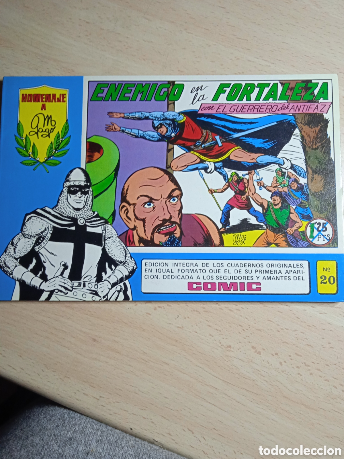 Giornalini: &Eacute;l guerrero del antifaz N20. Homenaje a M Gago.1981.Valenciana.