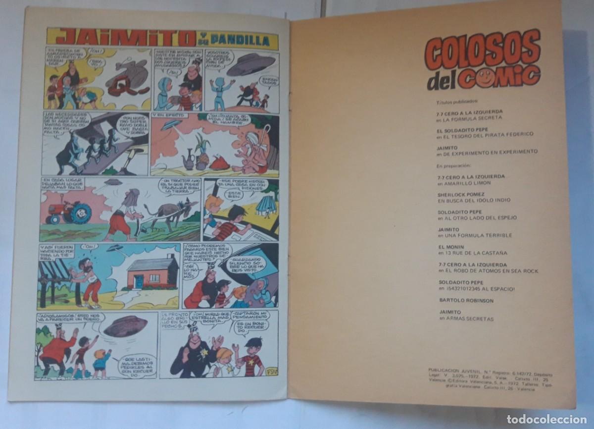 Tebeos: COLOSOS DEL COMIC- JAIMITO Y SU PANDILLA- DE EXPERIMENTO EN EXPERIMENTO - Foto 4