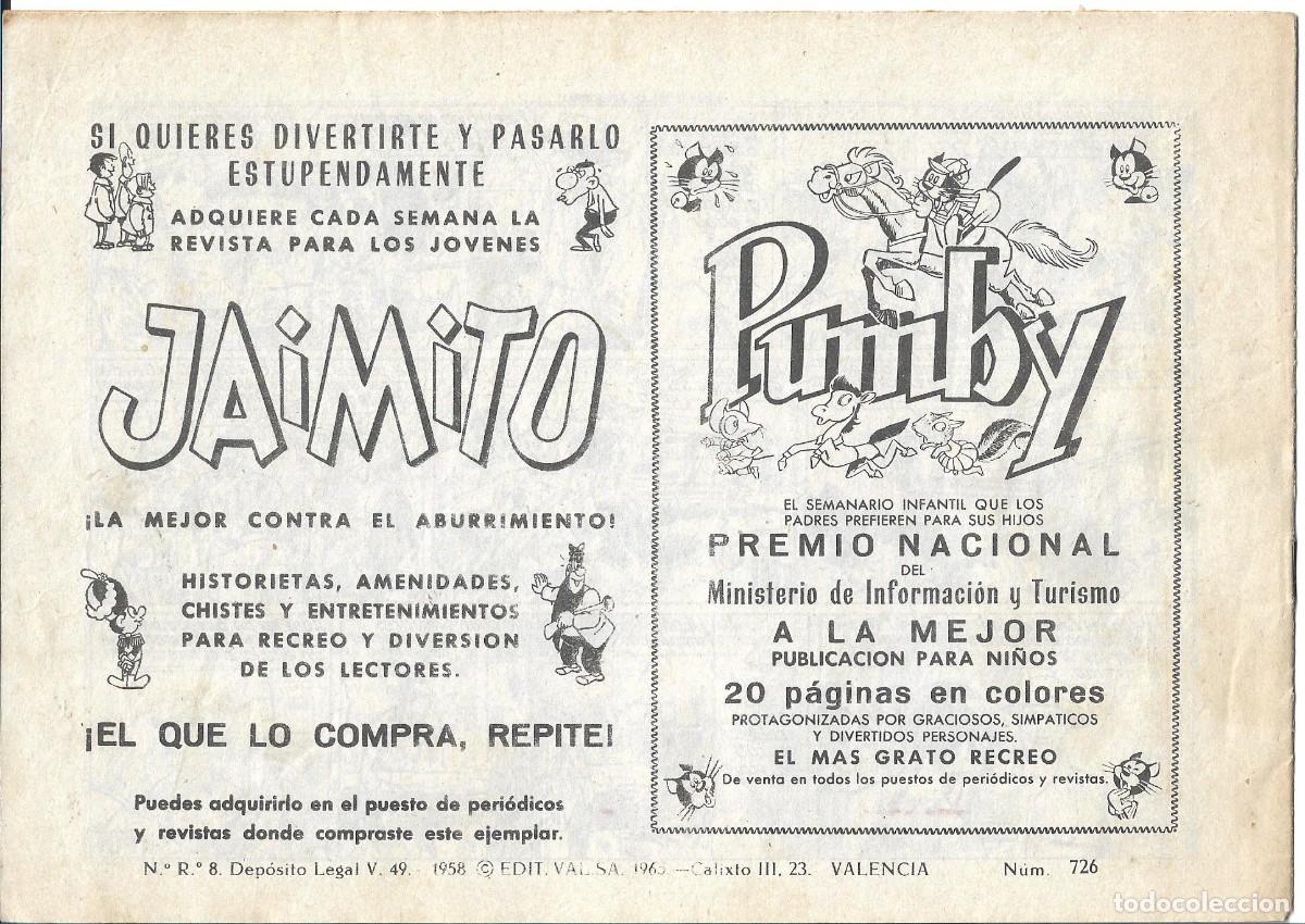 Tebeos: ROBERTO ALCAZAR ORIGINAL - NUM 726 - Foto 2