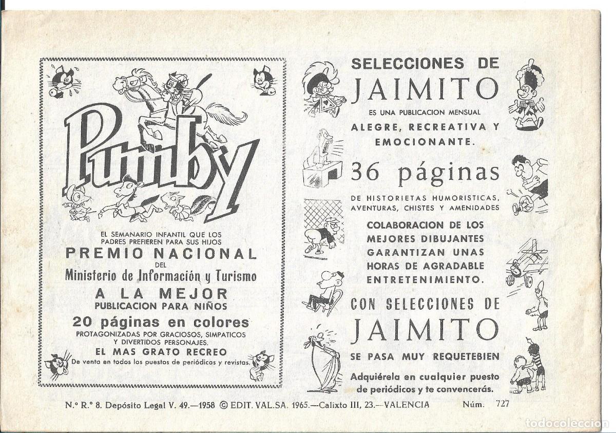 Tebeos: ROBERTO ALCAZAR ORIGINAL - NUM 727 - Foto 2