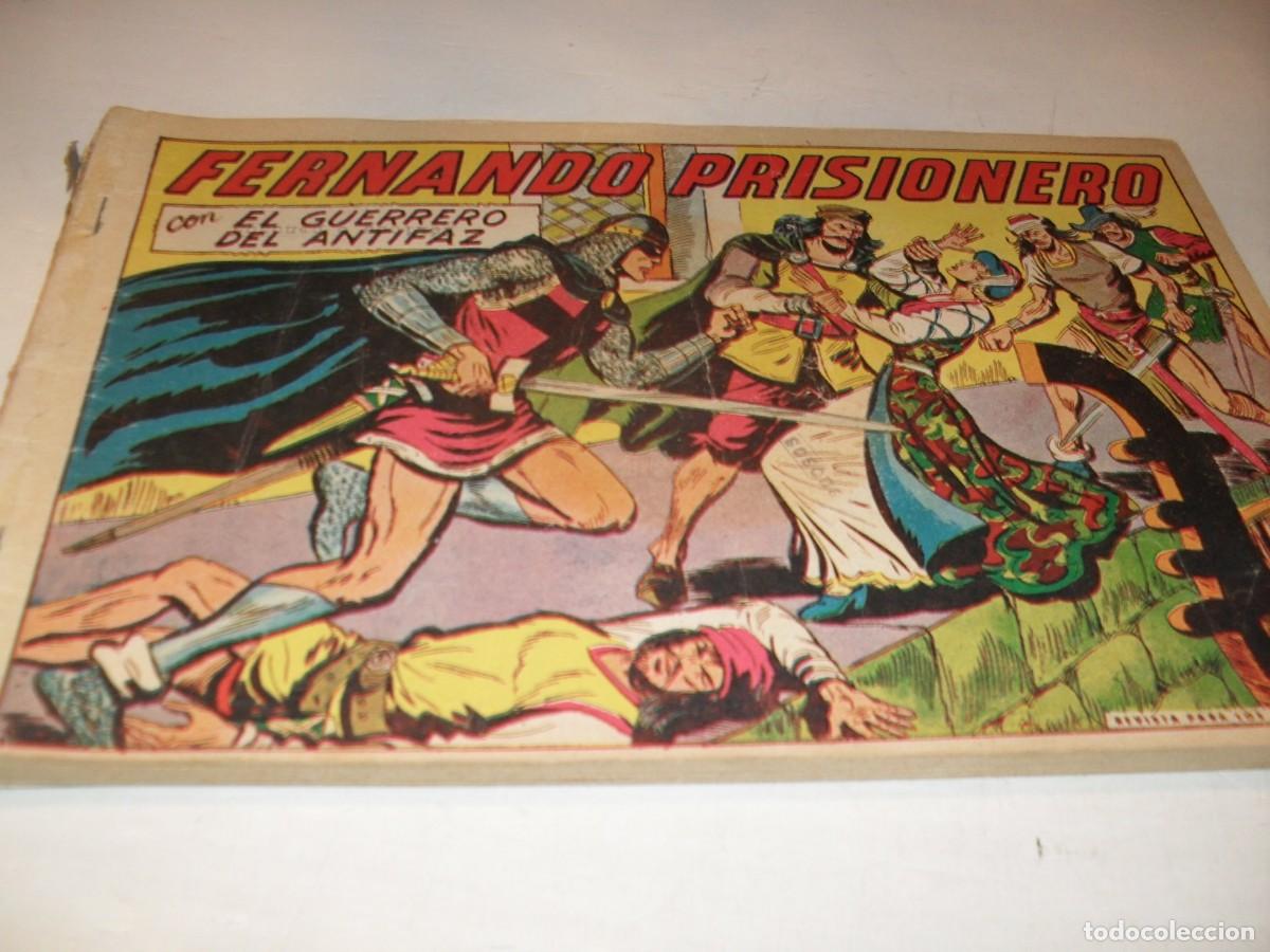 Giornalini: GUERRERO DEL ANTIFAZ,ENCUADERNACION CASERA,CON 10 TEBEOS DEL 301 AL 310,(DE 668).VALENCIANA,1944.