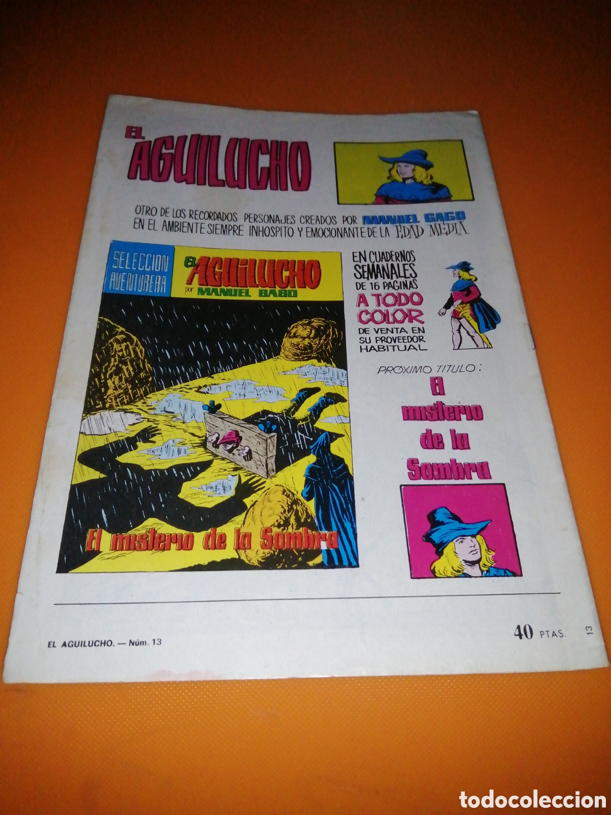 Tebeos: C&Oacute;MIC EL AGUILUCHO, N 13 - Foto 2