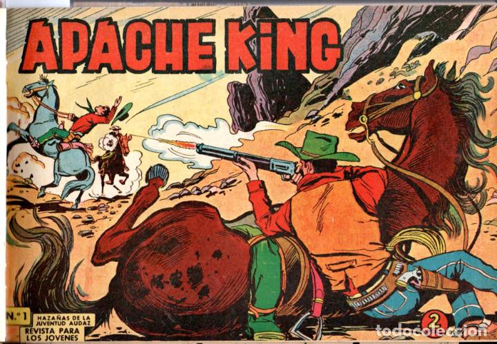 Tebeos: APACHE KING -N&Uacute;MEROS 1 A 28 ENCUADERNADOS - Foto 1