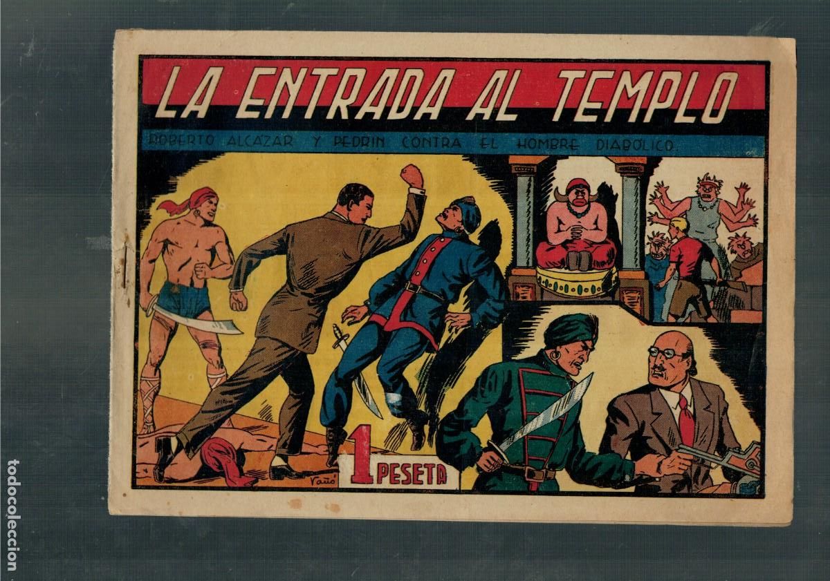 BDs: ROBERTO ALC&Aacute;ZAR Y PEDR&Iacute;N -CONTRA EL HOMBRE DIAB&Oacute;LICO- 119. VALENCIANA 1941. ORIGINAL.