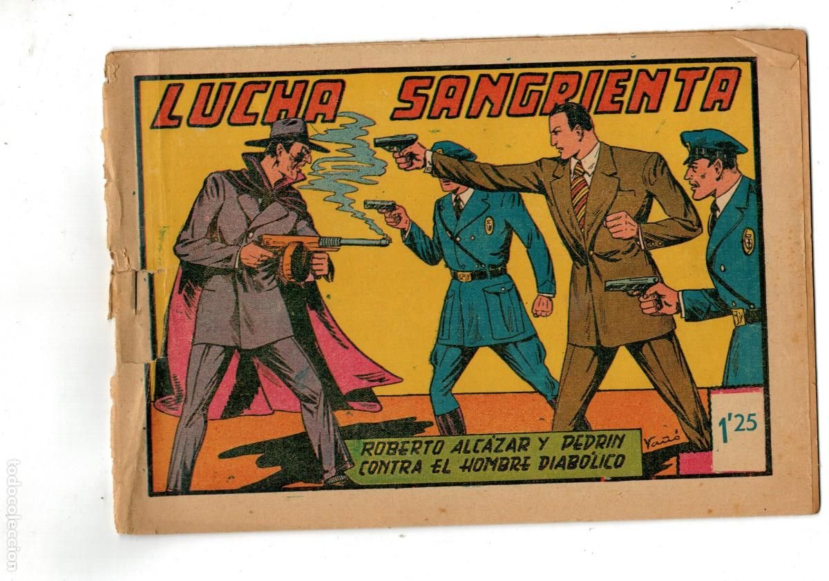 BDs: ROBERTO ALC&Aacute;ZAR Y PEDR&Iacute;N -CONTRA EL HOMBRE DIAB&Oacute;LICO- 97. VALENCIANA 1941. ORIGINAL.