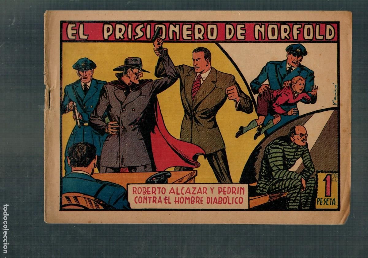 BDs: ROBERTO ALC&Aacute;ZAR Y PEDR&Iacute;N -CONTRA EL HOMBRE DIAB&Oacute;LICO- 96. VALENCIANA 1941. ORIGINAL.