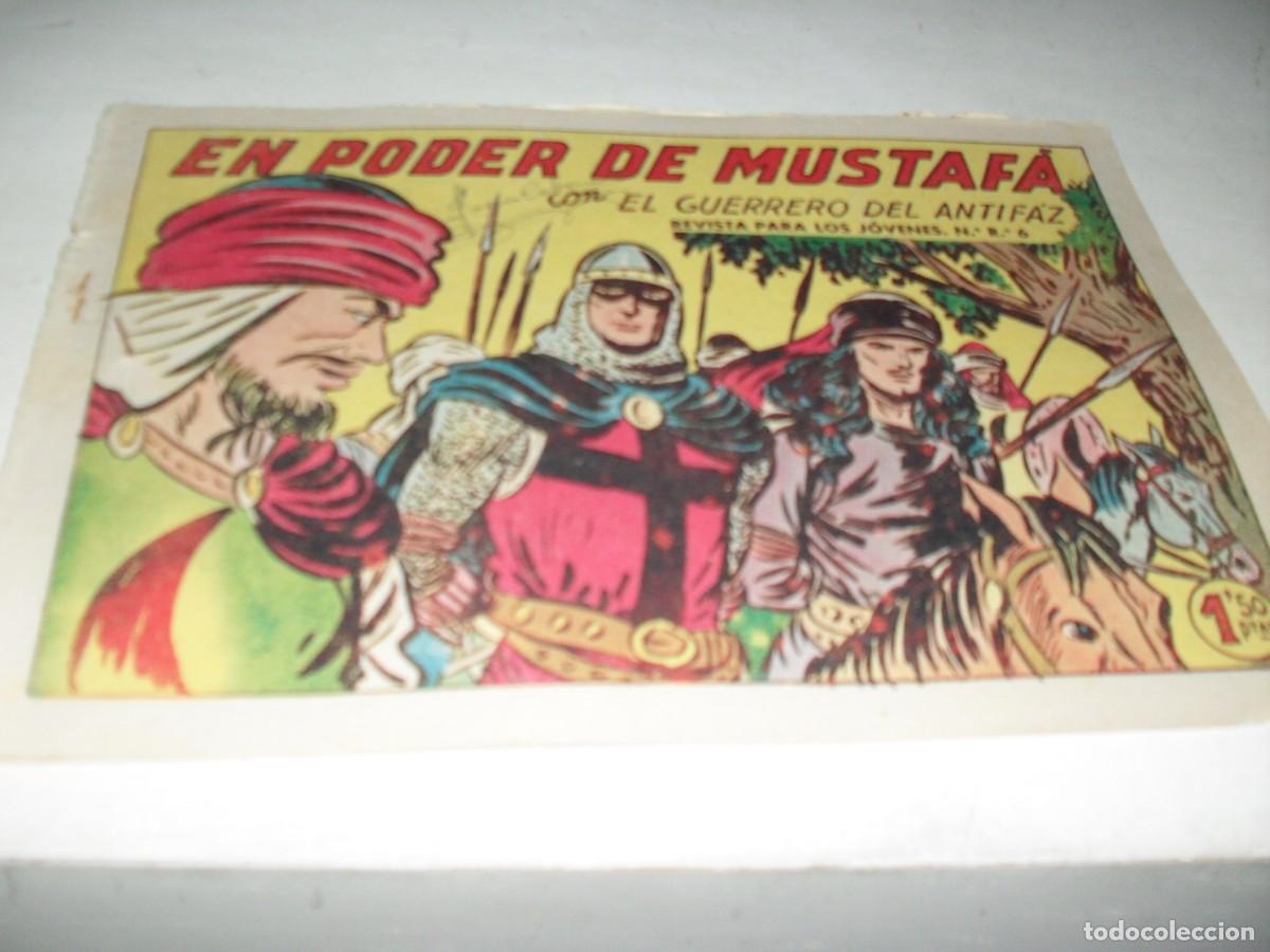 Giornalini: EL GUERRERO DEL ANTIFAZ,(ORIGINAL)324 EN PODER DE MUSTAFA,(DE 668).VALENCIANA,1944