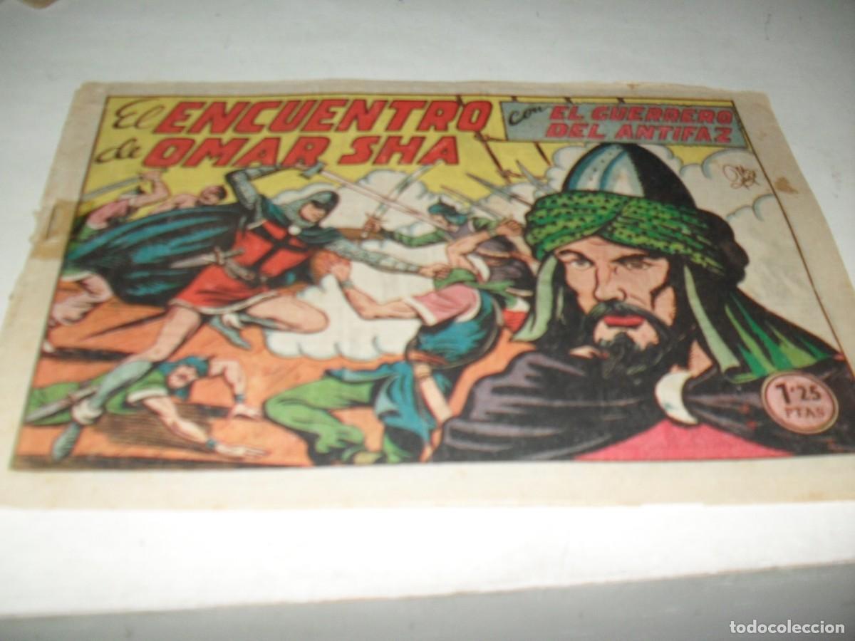 Giornalini: EL GUERRERO DEL ANTIFAZ,(ORIGINAL)168 EL ENCUENTRO DE OMAR SHA,(DE 668).VALENCIANA,1944