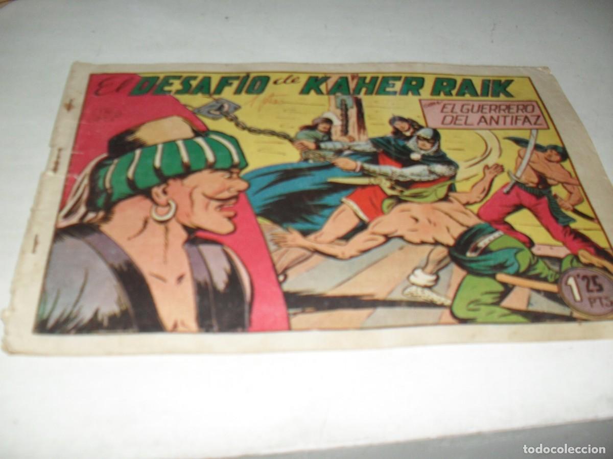 Giornalini: EL GUERRERO DEL ANTIFAZ,(ORIGINAL)136 EL DESAFIO DE KAHER RAIK,(DE 668).VALENCIANA,1944