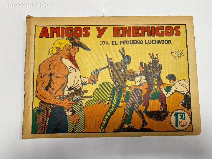 Tebeos: El peque&ntilde;o luchador 17 - Tebeo original de epoca - valenciana 1945 en muy buen estado