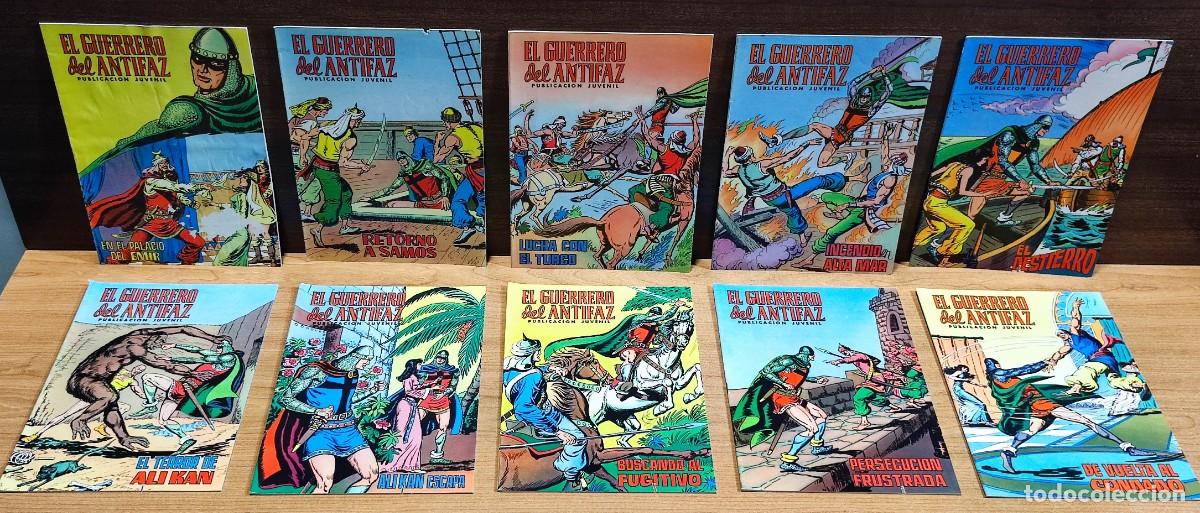 Tebeos: EL GUERRERO DEL ANTIFAZ 10 EJEMPLARES N&ordm; 75 76 77 78 79 80 83 84 88 Y 92 - VALENCIANA