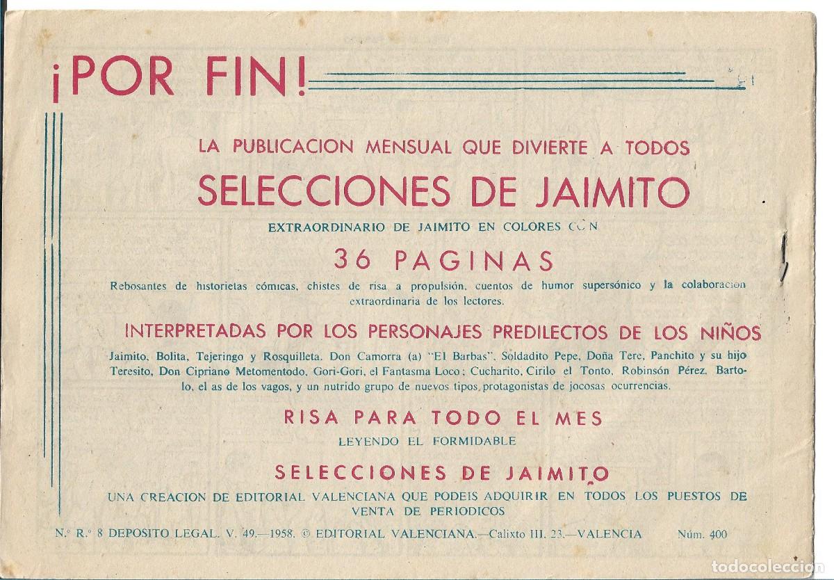 Tebeos: ROBERTO ALCAZAR ORIGINAL - NUM 400 - Foto 2