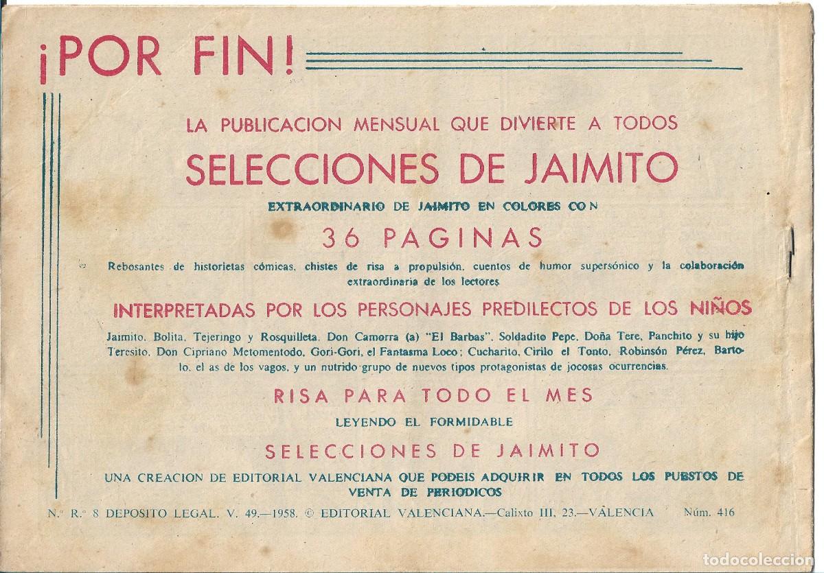 Tebeos: ROBERTO ALCAZAR ORIGINAL - NUM 416 - Foto 2