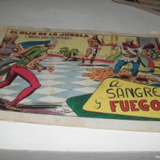 Tebeos: ORIGINAL EL HIJO DE LA JUNGLA 77 A SANGRE Y FUEGO,(DE 86).VALENCIANA,1956