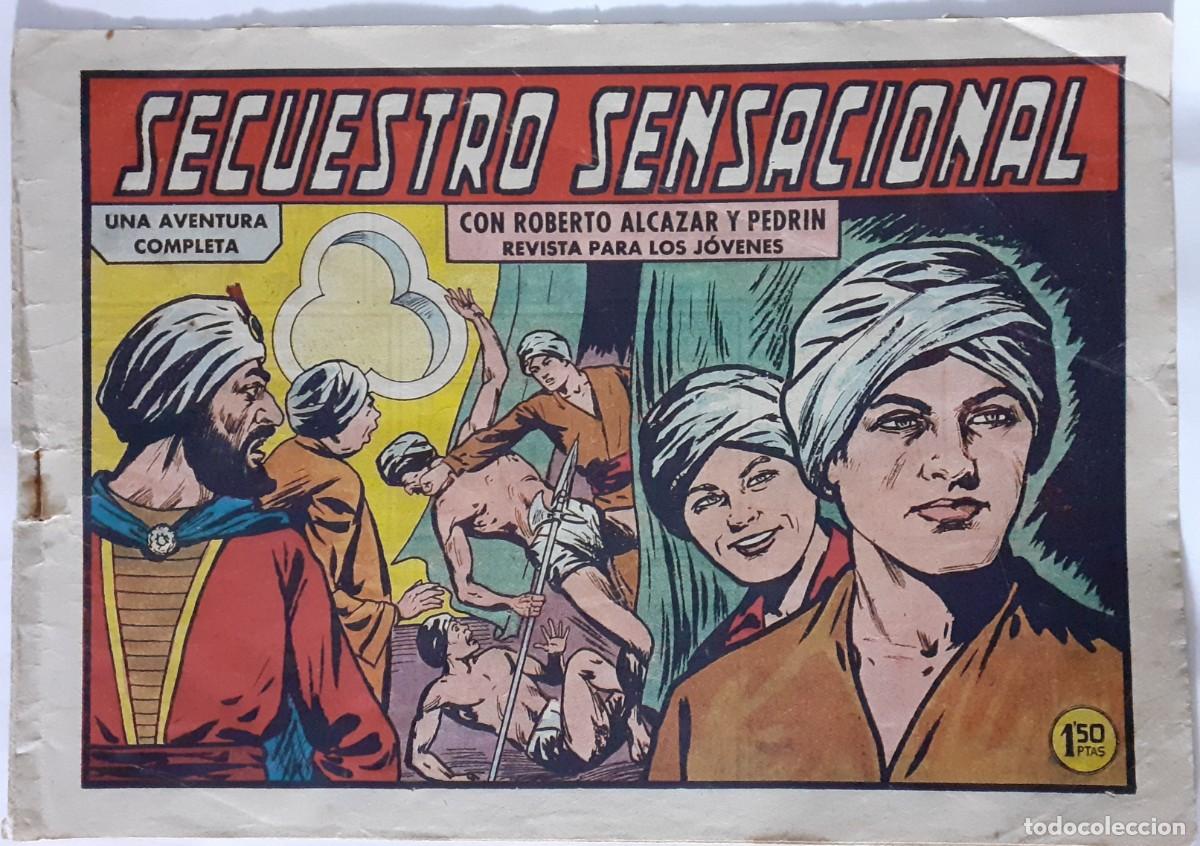 Tebeos: ROBERTO ALC&Aacute;ZAR Y PEDR&Iacute;N-CUADERNILLO SEMANAL- N&ordm; 405 -SECUESTRO SENSACIONAL-1959-CORRECTO-LEA-9723