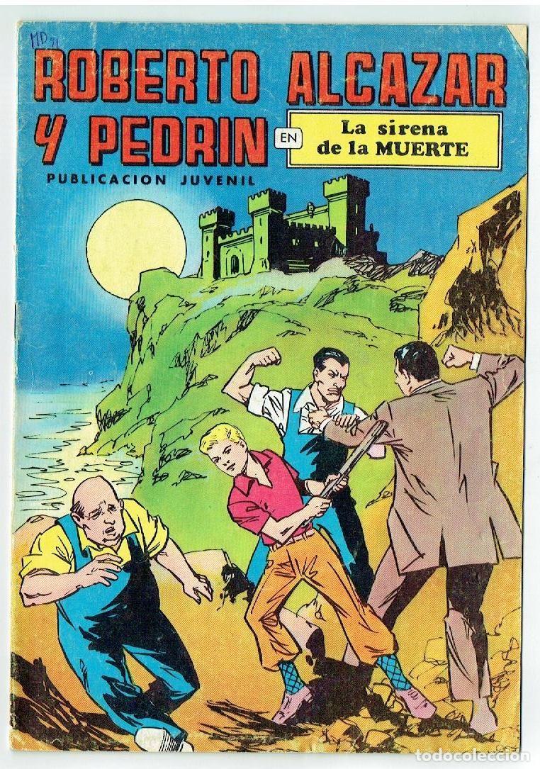 Tebeos: ROBERTO ALCAZAR Y PEDR&Iacute;N. N&ordm; 91. LA SIRENA DE LA MUERTE. VALENCIANA, 1976. (ST/A18)