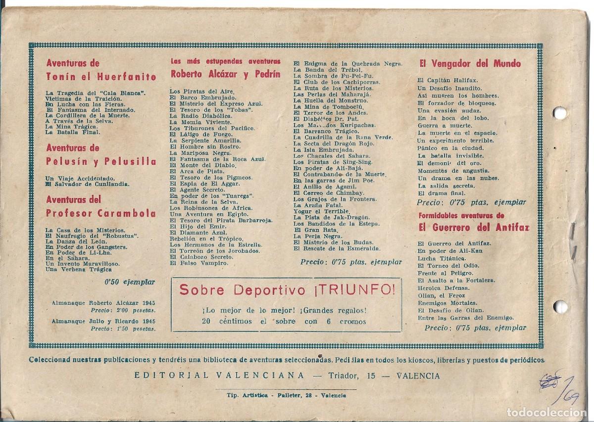 Tebeos: ROBERTO ALCAZAR ORIGINAL - NUM 69 - Foto 2